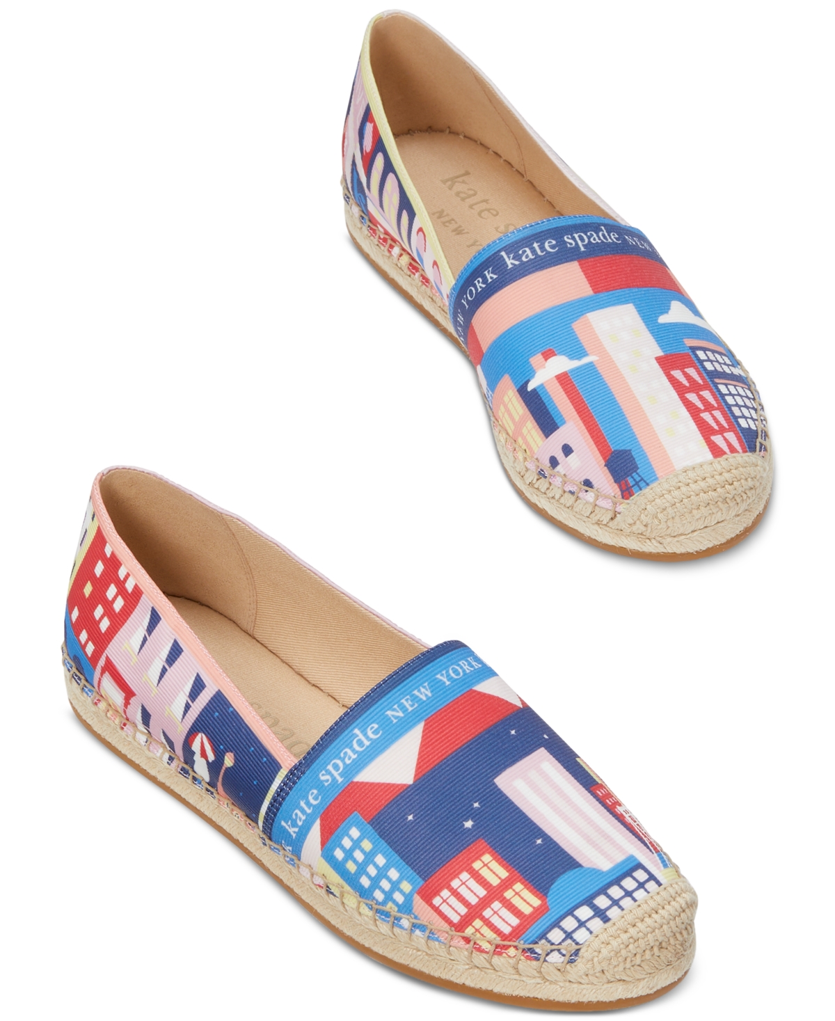 Kate Spade New York Women's City Map Flat Espadrille Flats