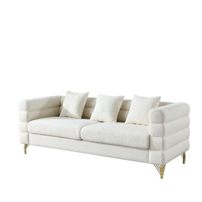 Teddy Oversized 3-Seater Sectional Sofa With Pillows