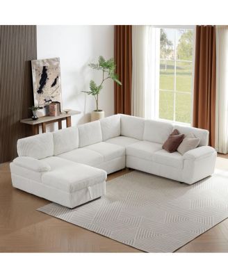 Modular Sectional Sleeper Sofa with free L/U shape