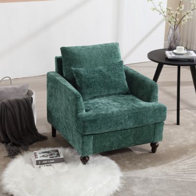 Streamdale Wood Frame Armchair, Modern Accent Chair Lounge Chair For Living Room