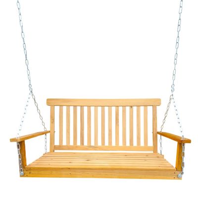 Streamdale Teak Wood Swing Bench for Outdoor Spaces