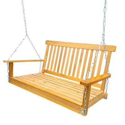 Streamdale Teak Wood Swing Bench for Outdoor Spaces