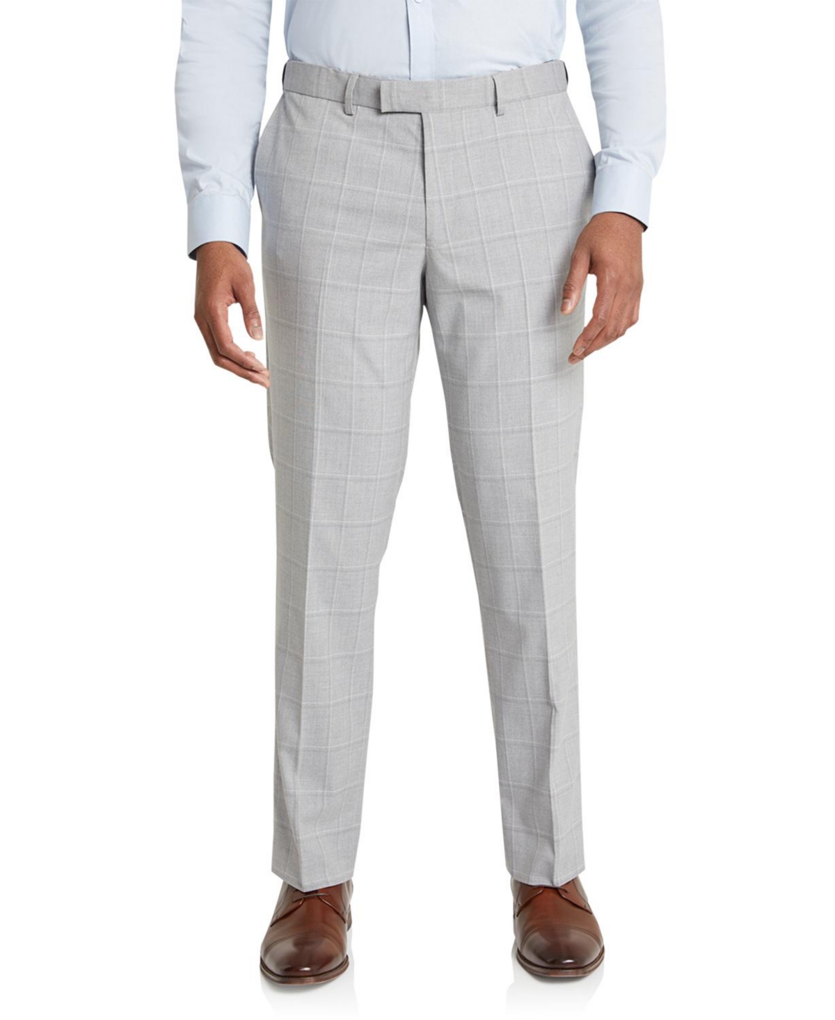 Men's Cavill Check Dress Pant - Silver
