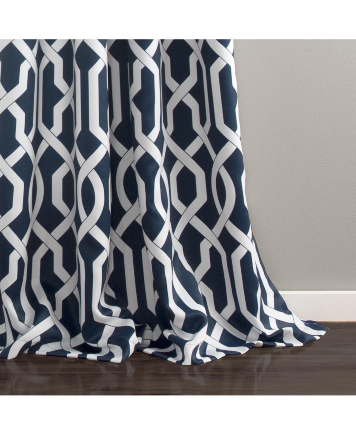 Lush Decor Edward Trellis Light Filtering Window Curtain Panels