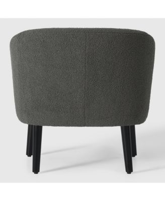 29" Wide Mid Century Modern Club Barrel Accent Armchair, Set of 2