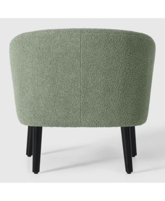 29" Wide Mid Century Modern Club Barrel Accent Armchair