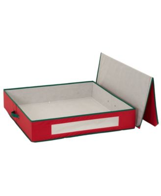 Christmas Wreath Storage Container 30 Inch Holiday Wreath Storage Box with Handles