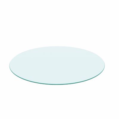 Streamdale Round Glass Tabletop – 1 Pc, Tempered Glass, 20" Diameter, 1/4" Thick, Polished Edge, Durable Surface for Tables