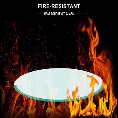 Streamdale Round Glass Tabletop – 1 Pc, Tempered Glass, 20" Diameter, 1/4" Thick, Polished Edge, Durable Surface for Tables