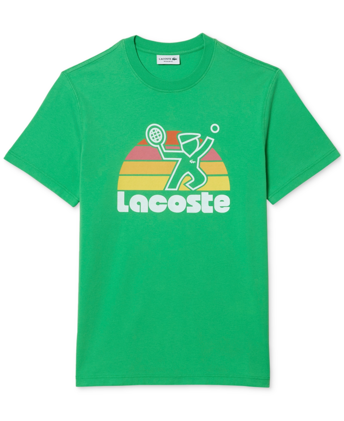Lacoste Men's Short Sleeve Crewneck Logo Graphic T-Shirt
