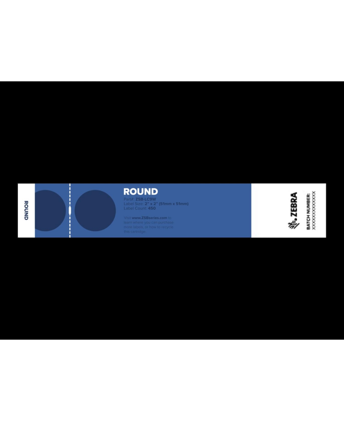 Zebra Zsb Series Printer Label - Potato Starch-Based, Recyclable Label Cartridge - Versatile, Cloud-Based Adhesive Labels for Printer - 2x2