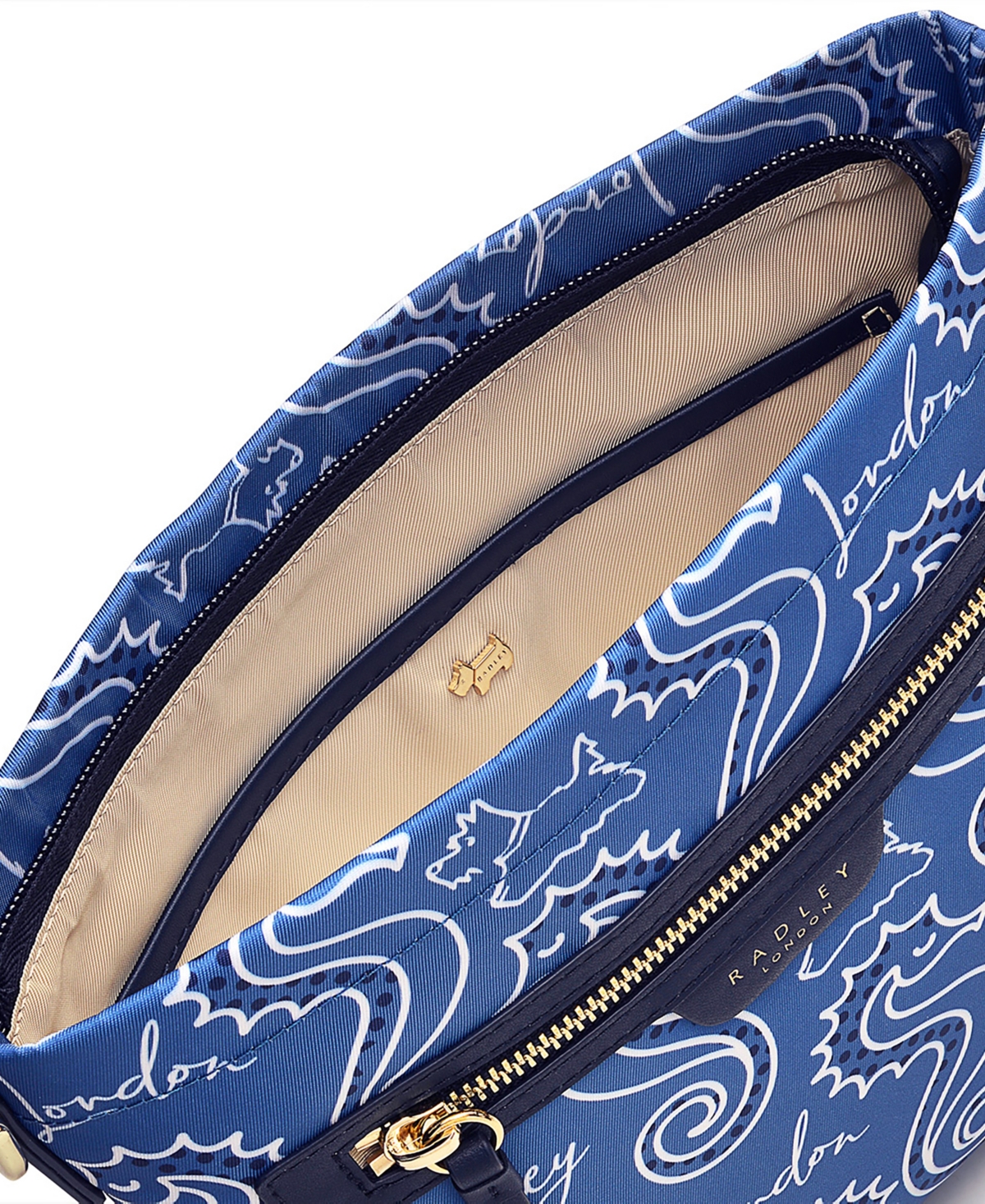 Finsbury Park Seahorse Small Ziptop Crossbody In Boathouse