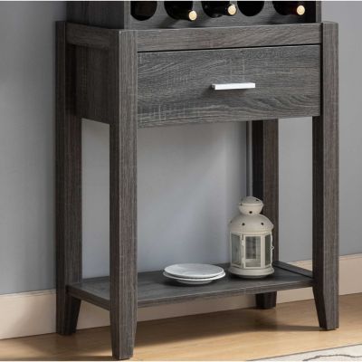 Streamdale Wine Cabinet Distressed Grey