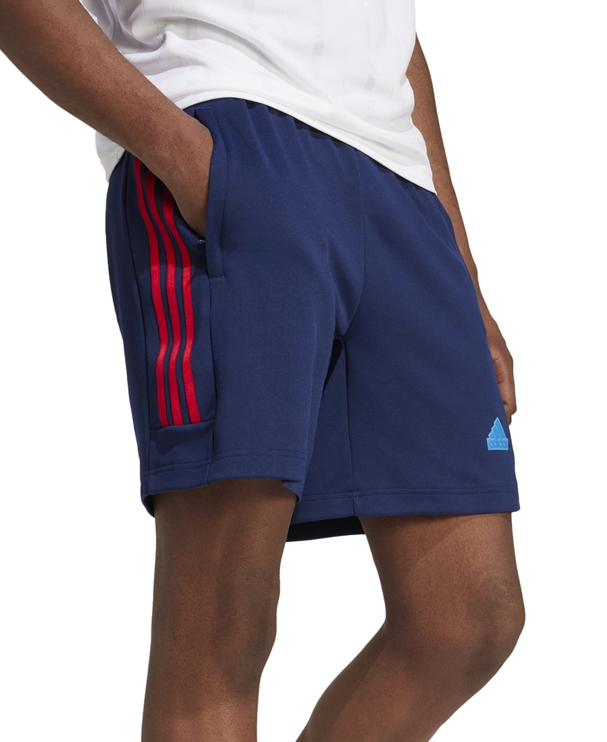 adidas Men's House of Tiro Nations Pack 3-Stripes Shorts -red/white