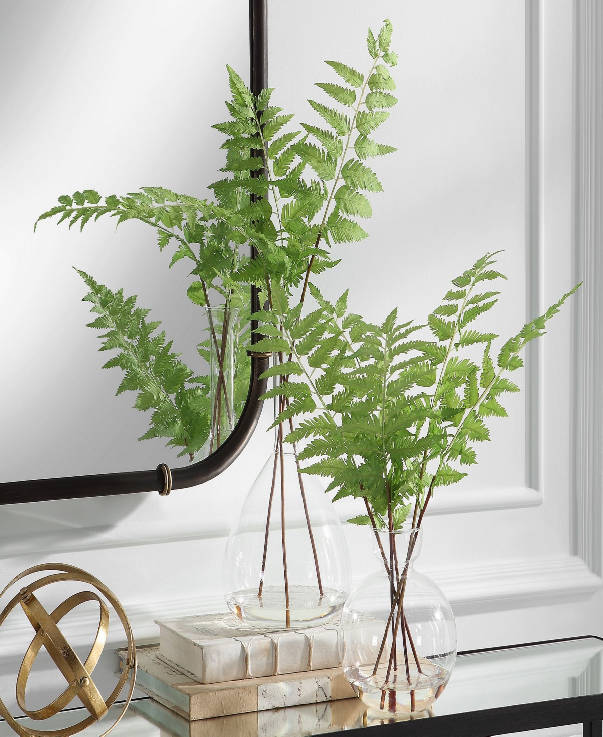 Uttermost Set Of 2 Country Ferns In Green