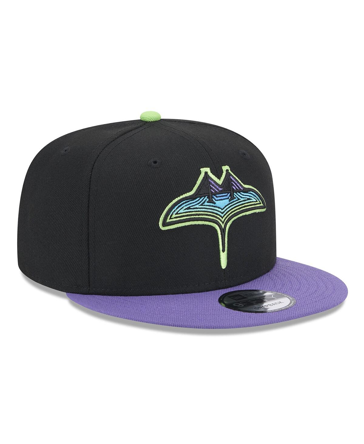 New Era Men's Black Tampa Bay Rays 2024 City Connect 9fifty Snapback Hat In Black