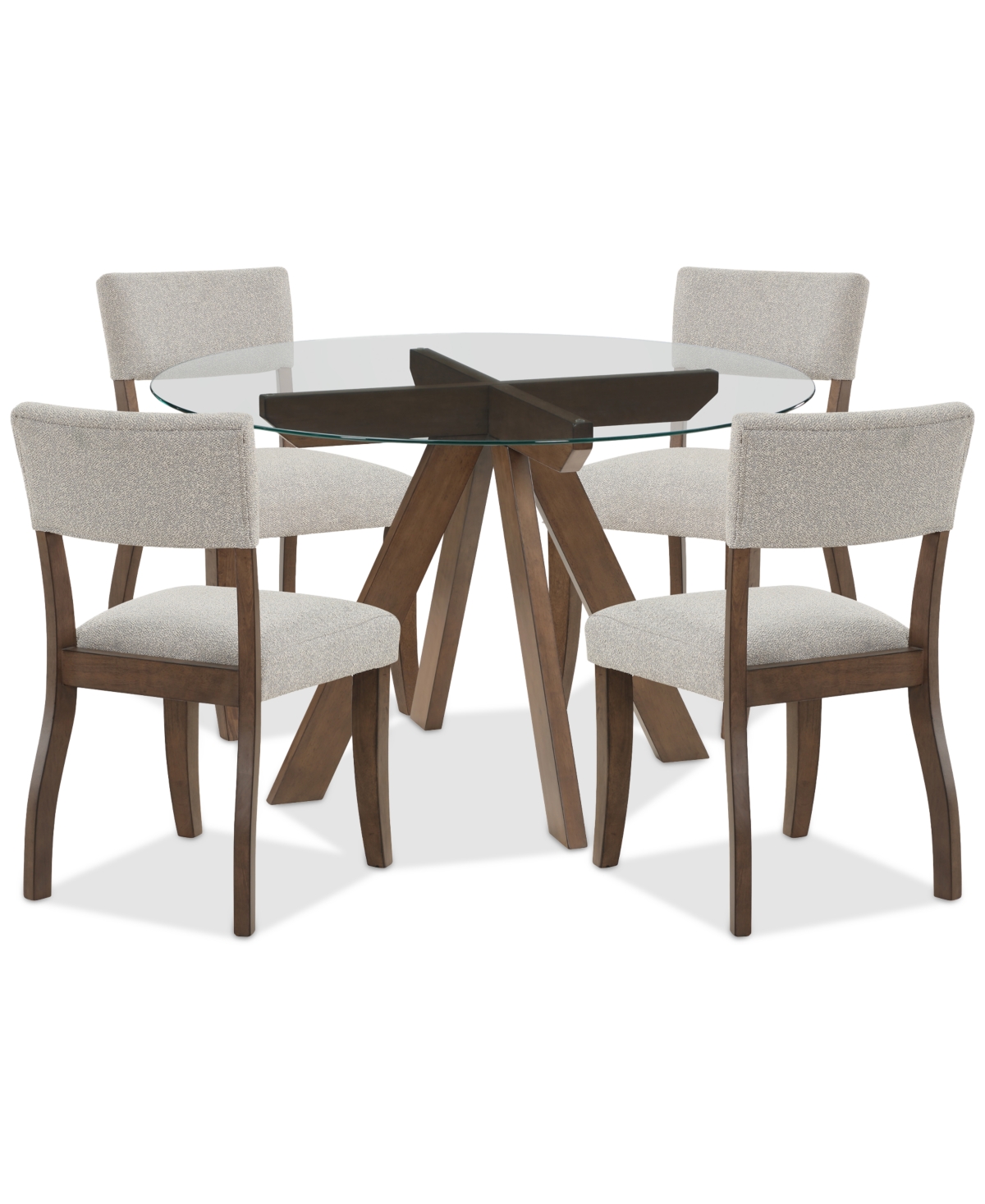Steve Silver Gardley Dining 5-pc. Set (table & 4 Chairs), Created For Macy's In Brown