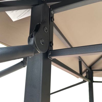 Streamdale 8'x4' Patio Gazebo with Canopy and Bar Counter