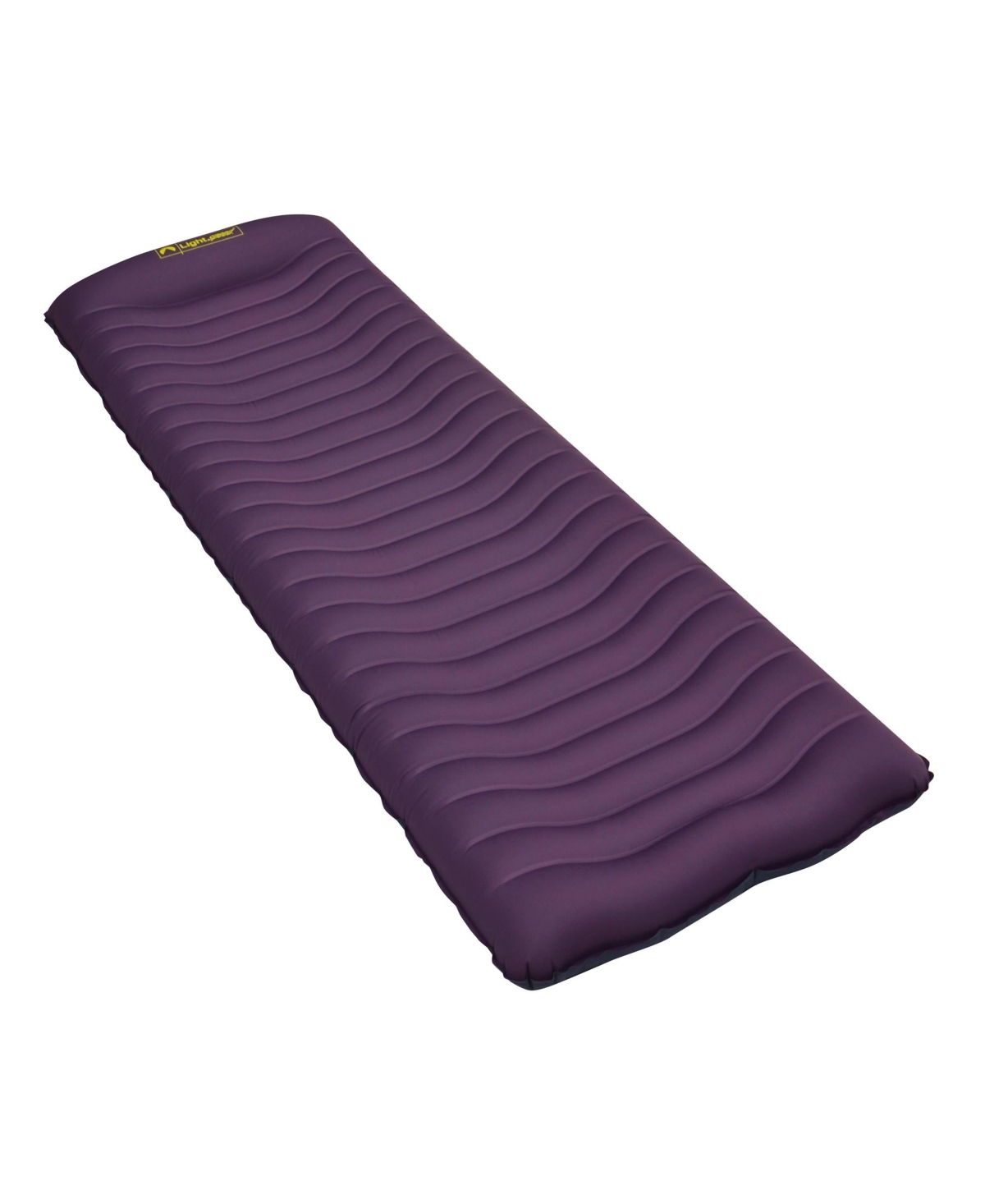 Lightspeed Outdoors The Cradle Curved Air Mat, Chive - Eggplant/deep space
