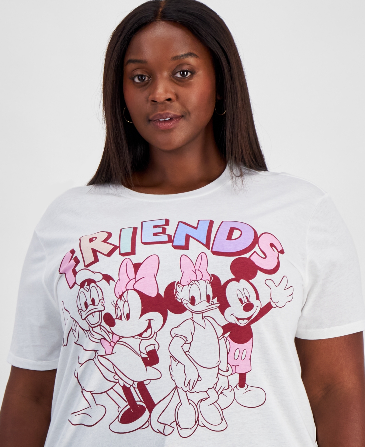 Disney Trendy Plus Size Mickey & Friends Graphic T-Shirt