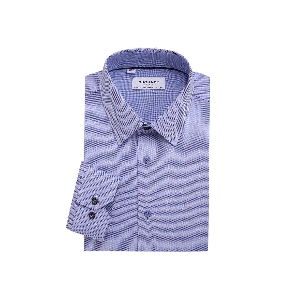 Men's Fancy Neat Dress Shirt - Navy