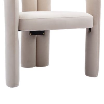 Modern Fabric Upholstered Dining Chairs (Set of 2)