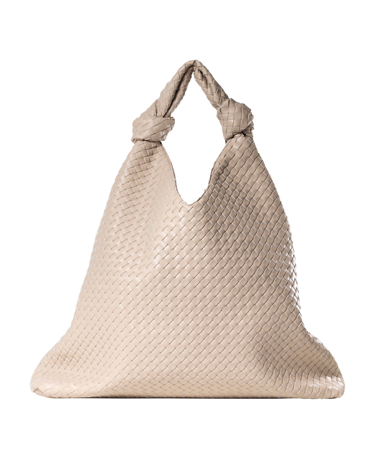 Urban Originals Como Faux Leather Hobo Bag In Cream