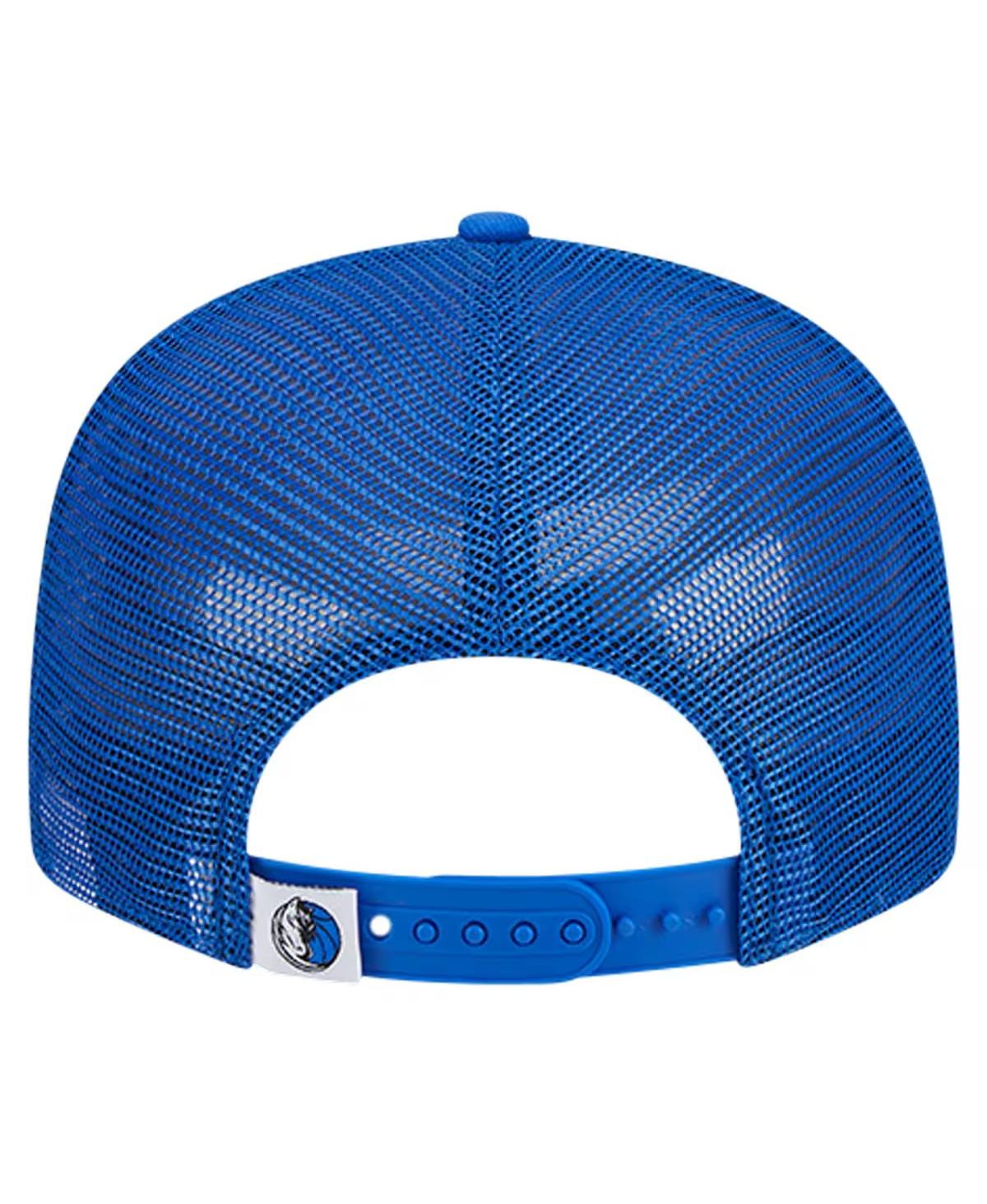 New Era Men's Blue Dallas Mavericks Evergreen Meshback 9fifty Snapback Hat In Blue