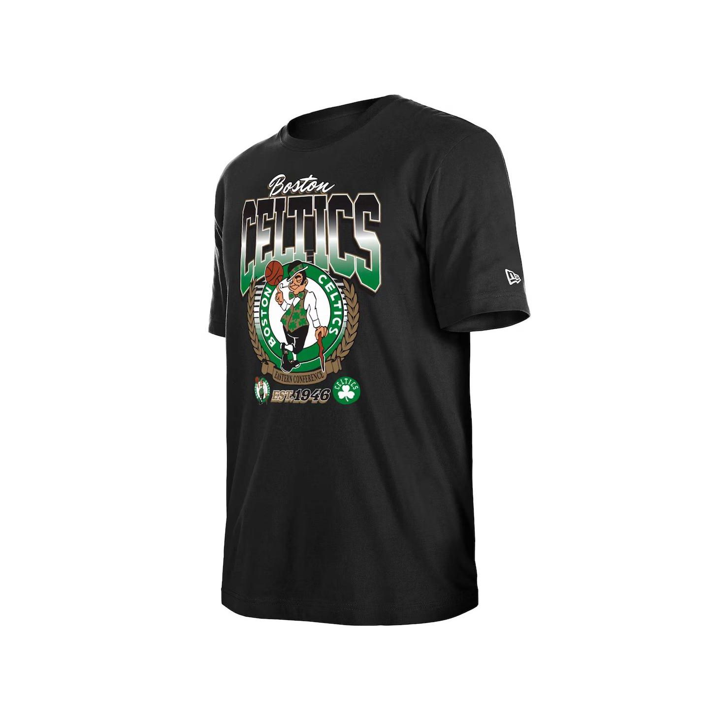 Футболка New Era Black Boston Celtics Summer Classics — фото 3