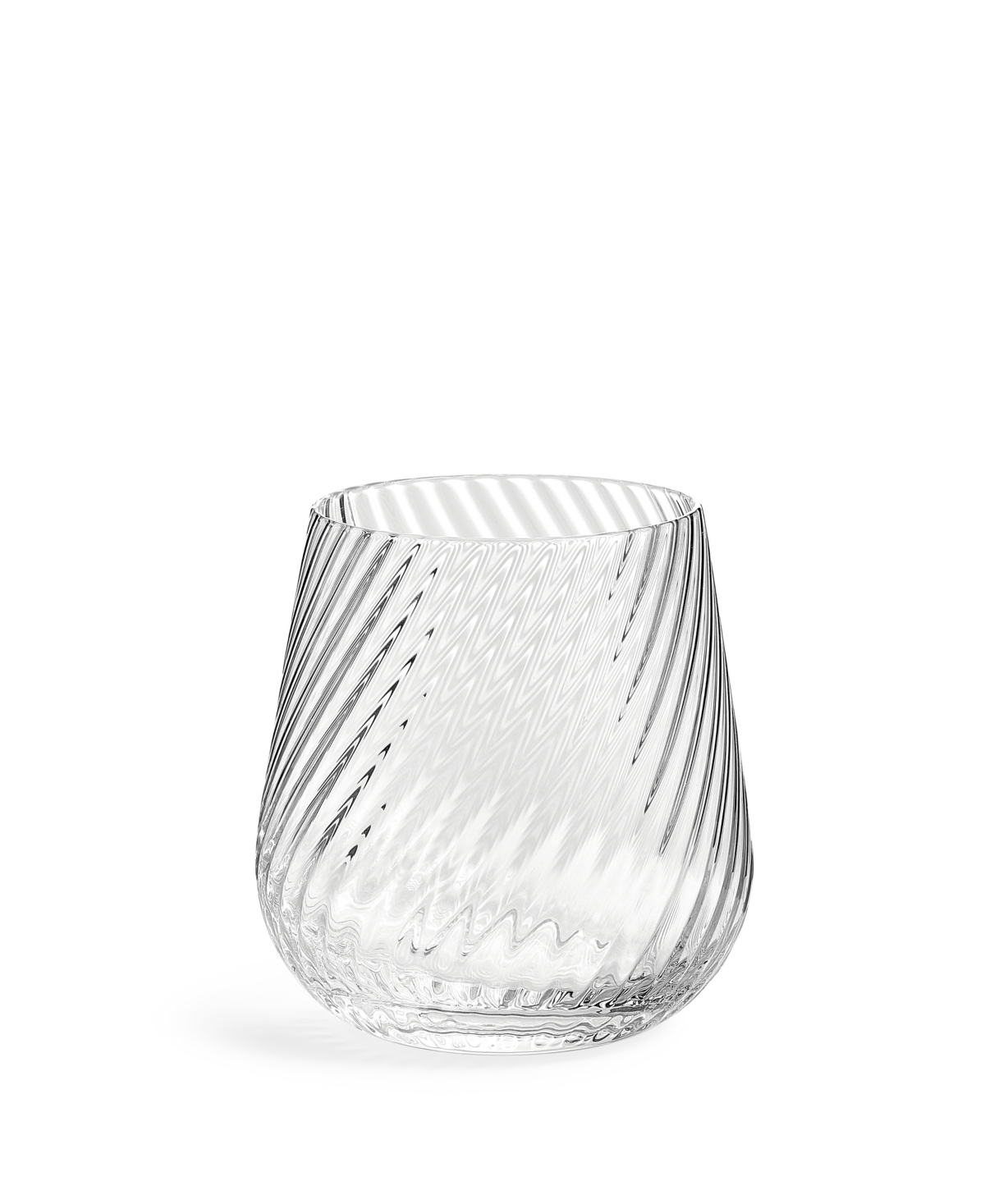 Vera Wang Wedgwood Swirl Tumbler Glass, Set Of 2 In Clear