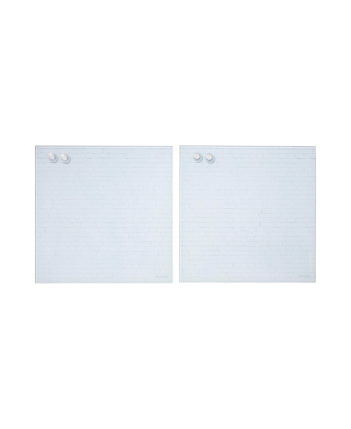 ECR4Kids MessageStor DryErase Glass Board with 17