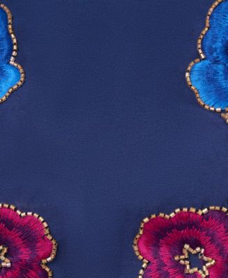 Adrianna Papell Women's Beaded Mikado Fit & Flare Dress - Macy's
