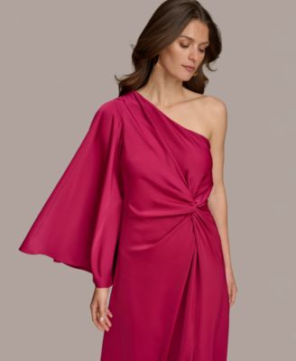Donna Karan New York Donna Karan Women's Twist-Front One-Shoulder Gown