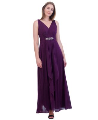 Jessica Howard - Women's Glittered Embellished Gown