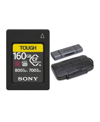 Sony CFexpress Type A 160GB Memory Card and Storage Carrying