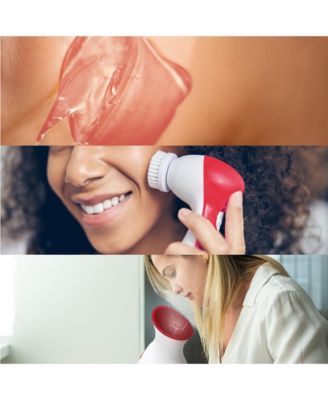 Spa Facial Care Bundle: Facial Steamer, Cleansing Brush, & Gel Face Masks