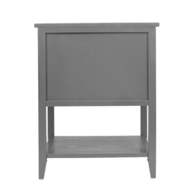 2-Drawer Rattan Side Table for Living Spaces