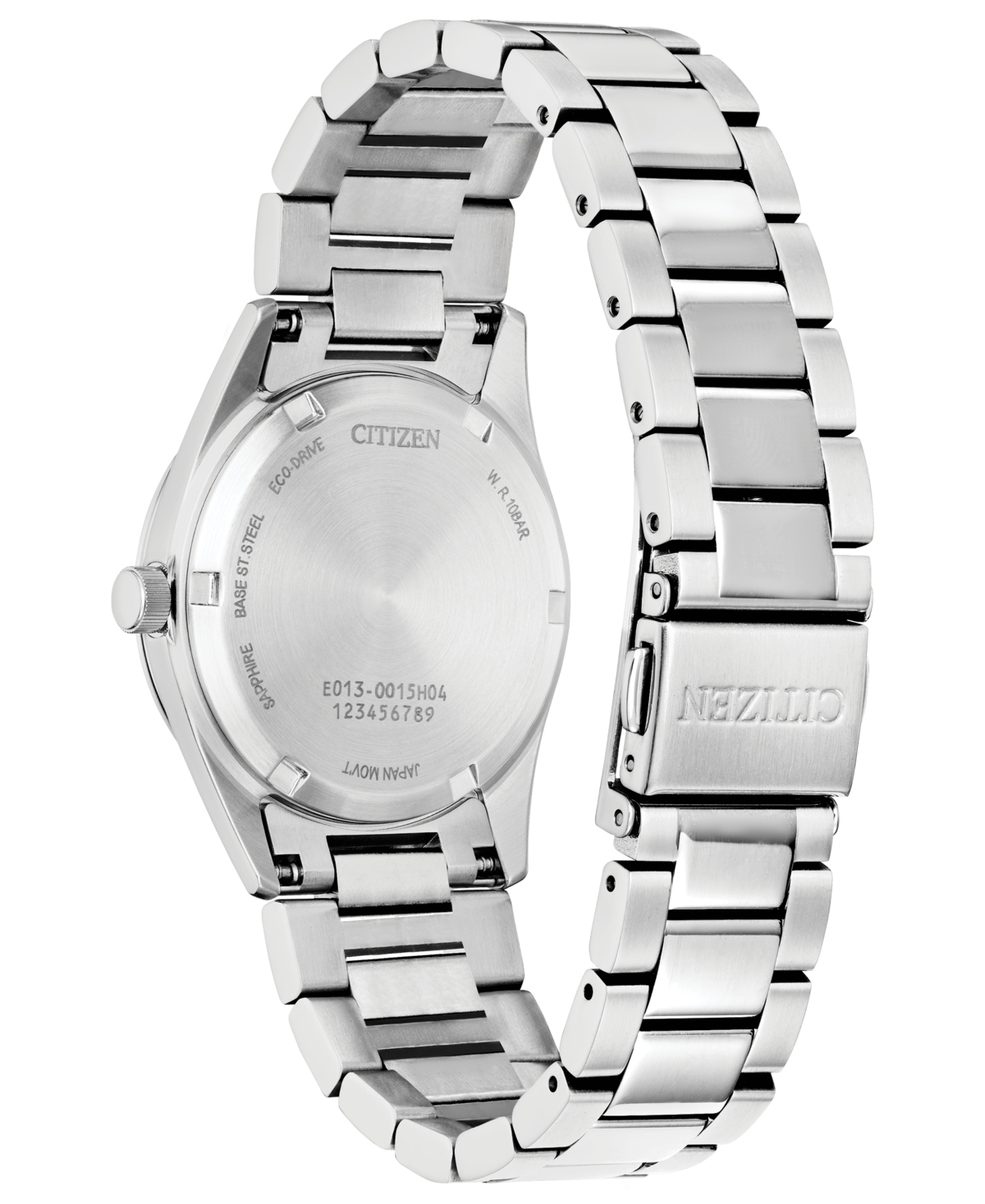 Citizen Eco-Drive Women's Sport Luxury Diamond Accent Stainless Steel Bracelet Watch 33mm