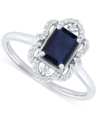 Grown With Love - Emerald (1 ct. t.w.) & Diamond (1/8 ct. t.w.) Openwork Halo Ring in 14k Gold (Also in Ruby & Sapphire)