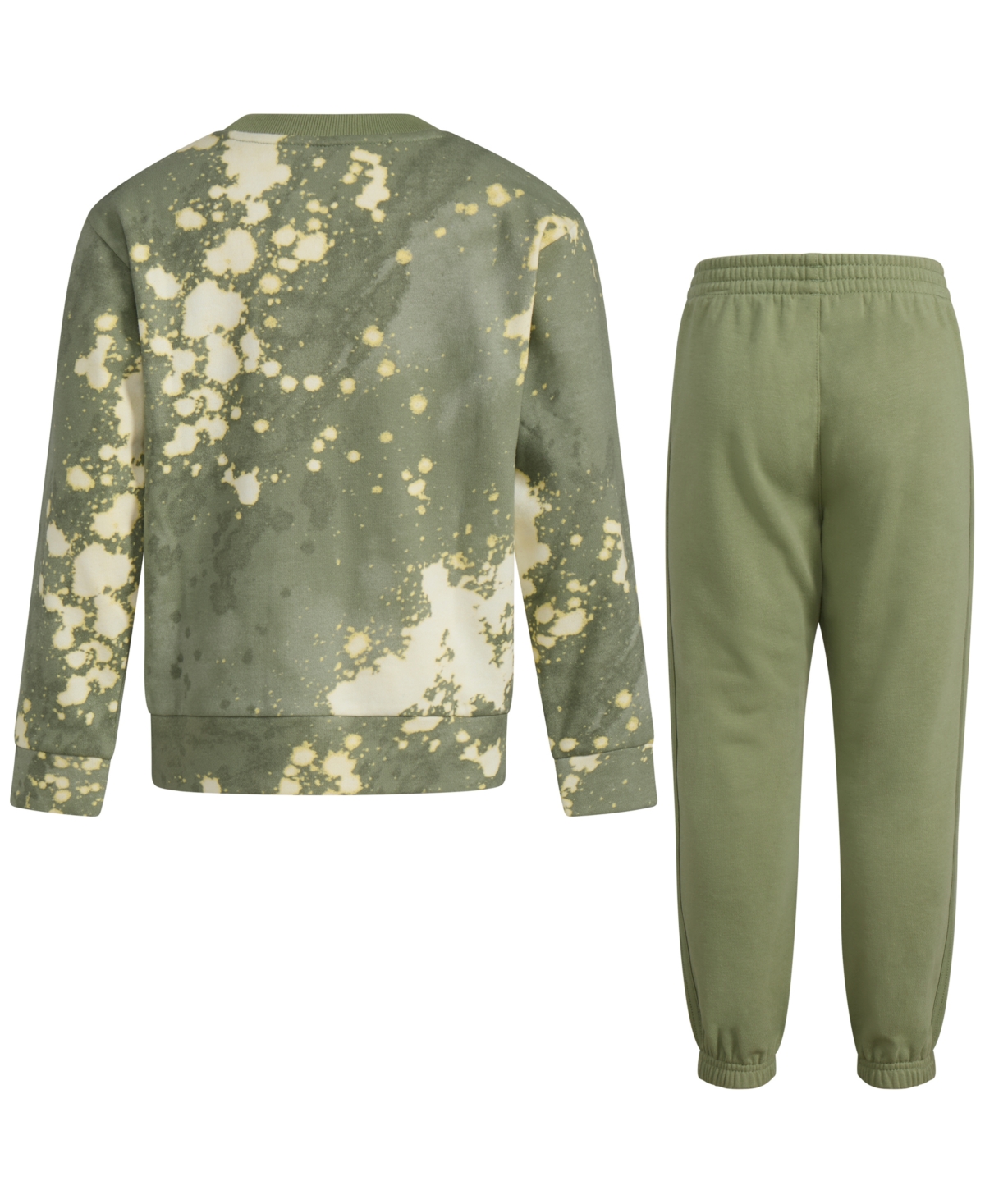 adidas Little & Toddler Boys Printed Crewneck Pullover & Jogger Pants, 2 Piece Set