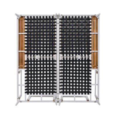 Streamdale Modern Outdoor Daybed with Wood Topped Side Spaces