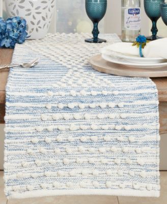 Artisan Woven Stripe Diamond Table Runner, 16"x72"