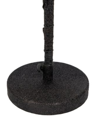 50" LED Lighted Black Halloween Branch Tree with Bats Warm White Lights