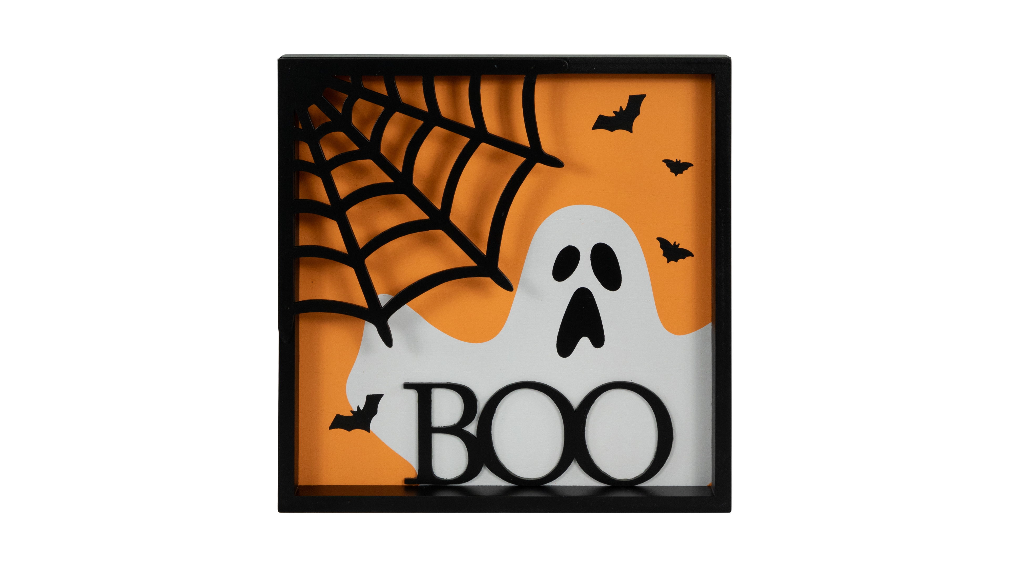 Northlight 9.75" Framed 3D Boo Halloween Wall Sign