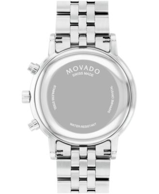 Men's Museum Classic Swiss Quartz Chrono Silver Tone Stainless Steel Watch 42mm