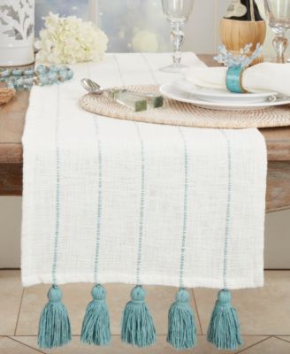 Tassel Fantasy Stripe Table Runner, 16"x72"