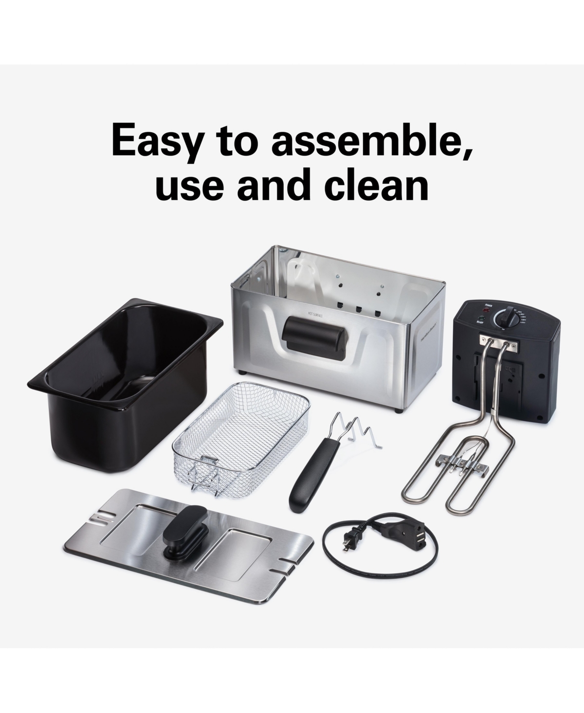 Hamilton Beach 8 Cup Deep Fryer In Stainless Steel