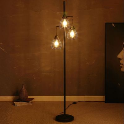 Teardrop 68" LED Floor Lamp with 3 Metal Teardrop Shades