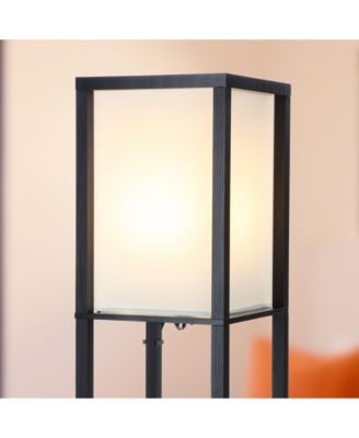 Maxwell LED Shelf Floor Lamp with USB Port, Outlet and Wireless Charging Pad (63"), Bulb Included