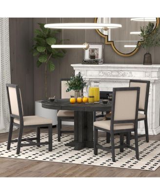  5-Piece Extendable Farmhouse Dining Set